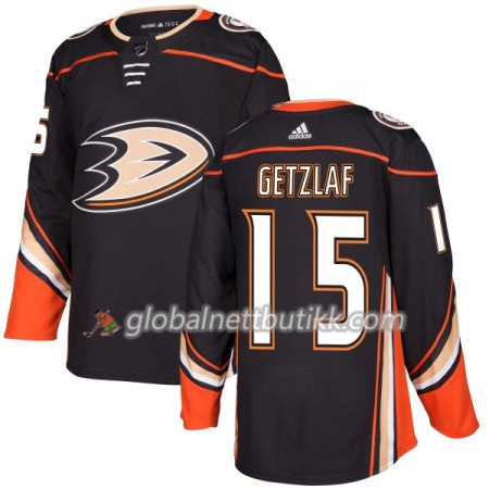 Anaheim Ducks Hockeydrakt Ryan Getzlaf 15 2017-2018 Svart Adidas Authentic - Herre